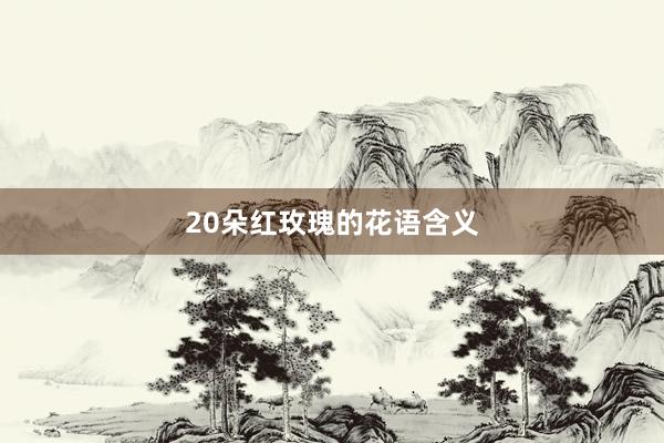 20朵红玫瑰的花语含义